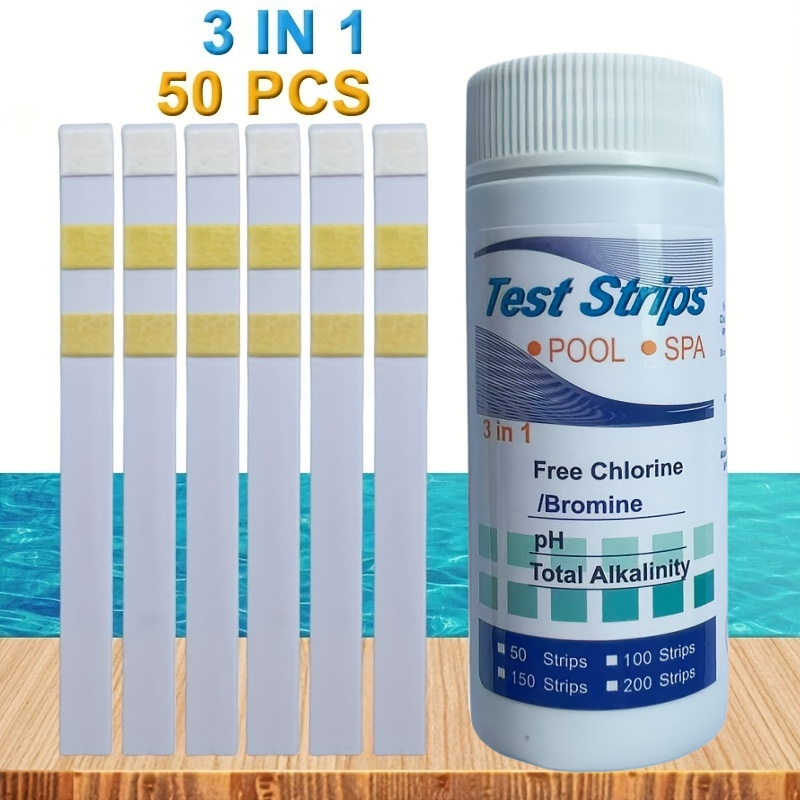 Marine Aquarium Bacteria - Тест-полоски для хлора PH, спа, бассейн,