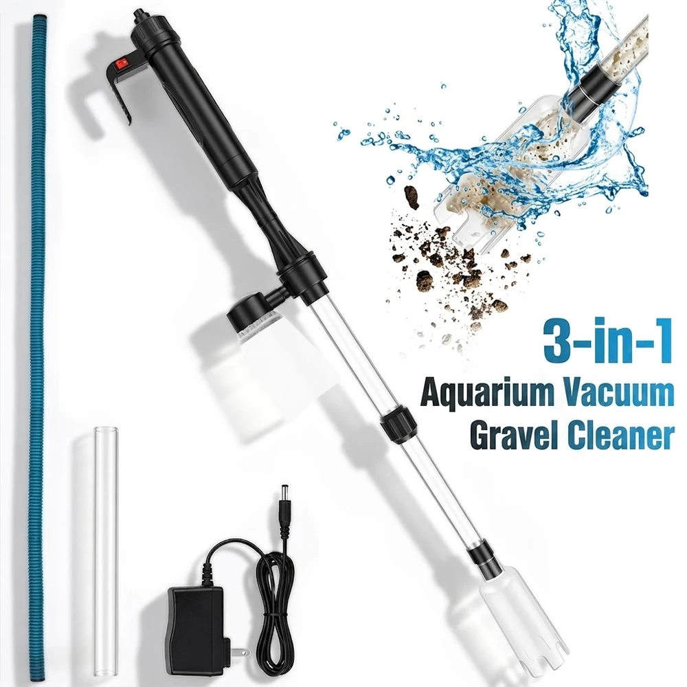 Marine Aquarium Vacuum - Вакуумный очиститель грунта для аквариума 3-в-1: