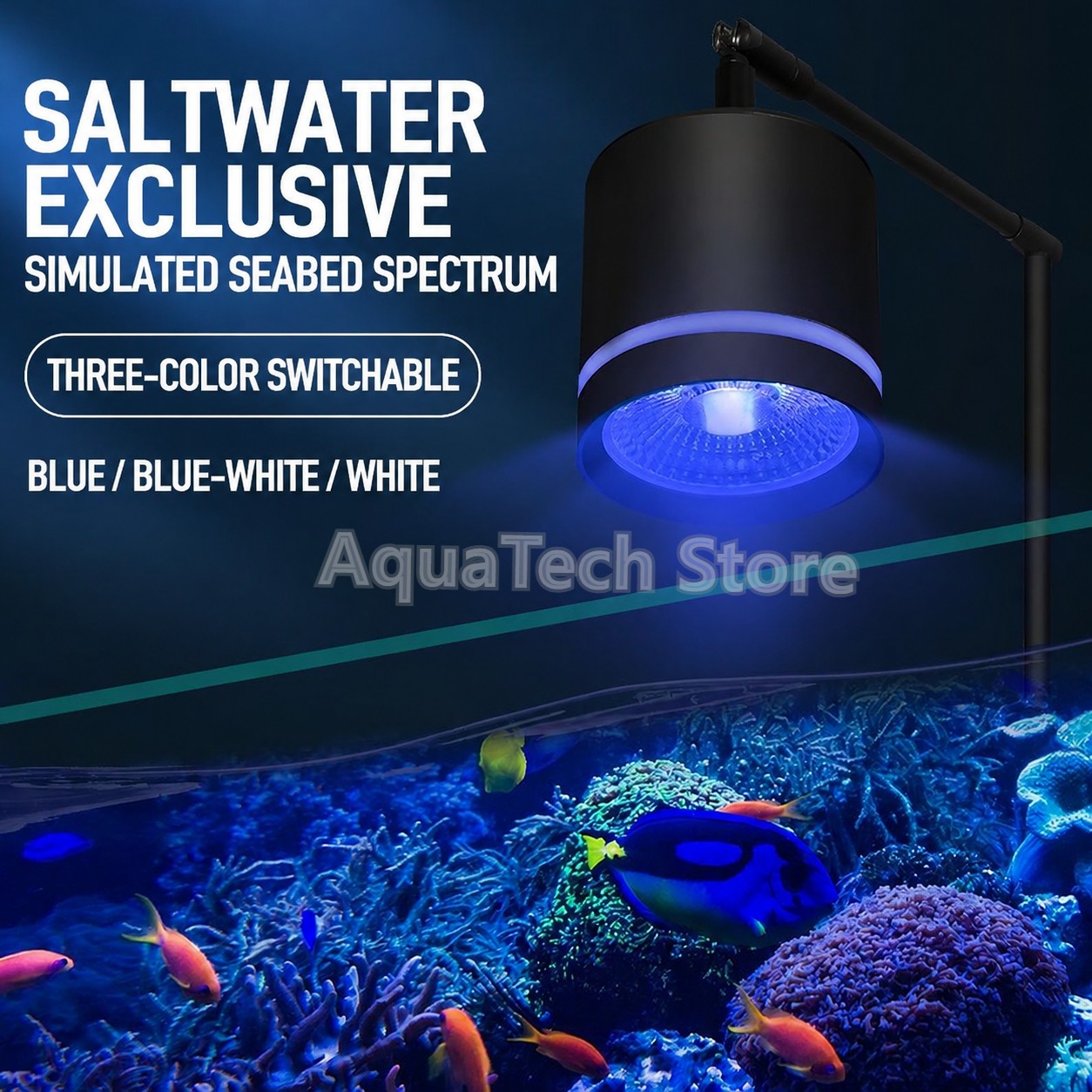 Aquarium Blue Marine Reef - Светодиодный светильник COB для аквариума с