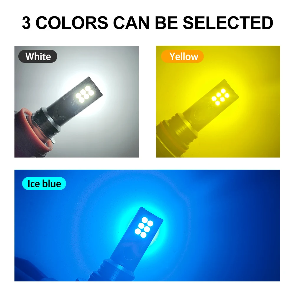 2 шт. H8 H11 Светодиодная ламп – обзор и цена Actinic Blue Led
