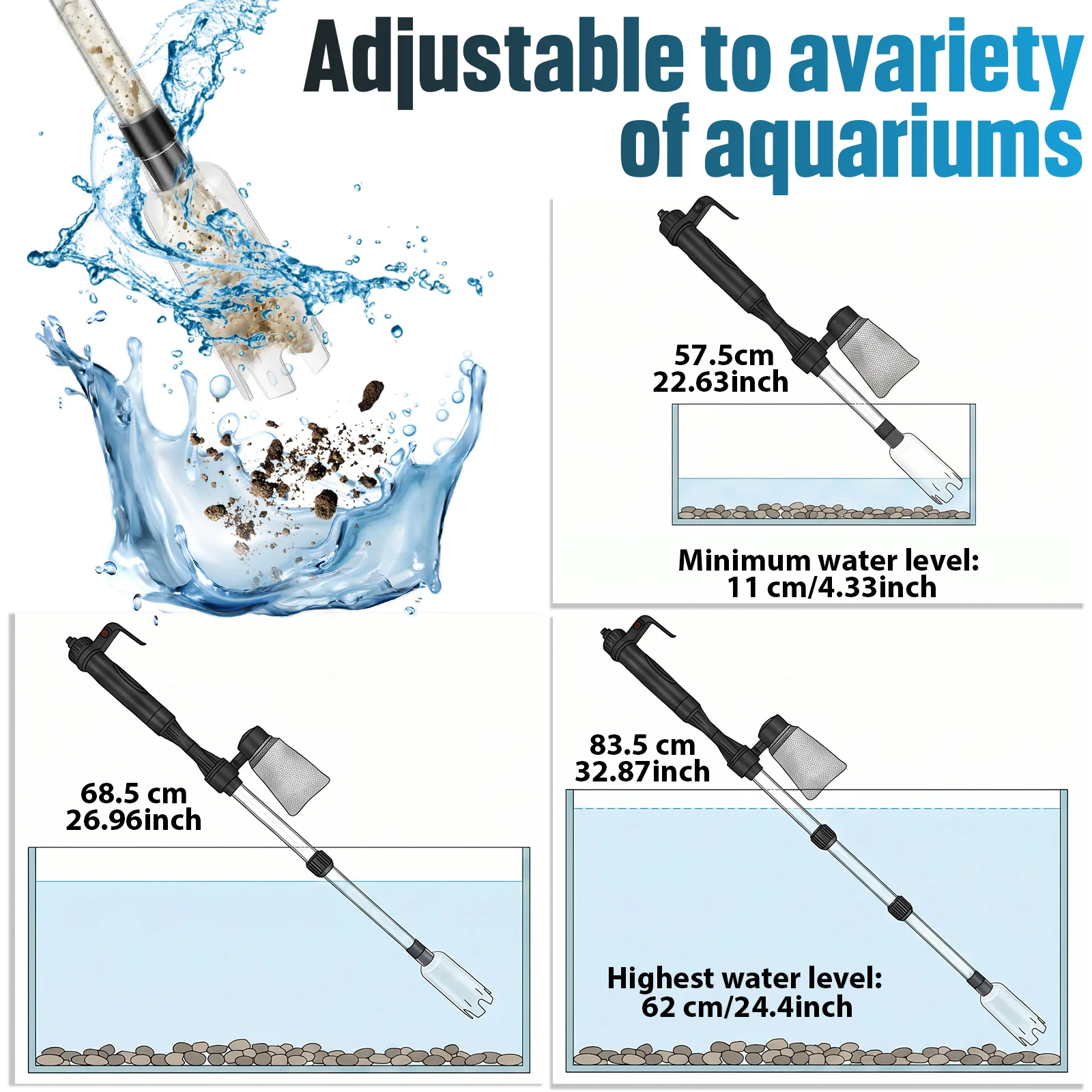 Вакуумный очиститель грунта дл – обзор и цена Marine Aquarium Vacuum