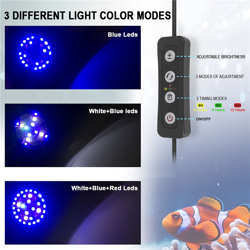 30 Вт аквариум с морской водой – обзор и цена Marine Aquarium Led Lights