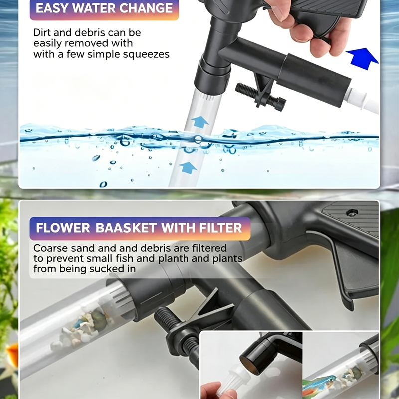 Насос для замены воды в аквари – обзор и цена Marine Aquarium Vacuum