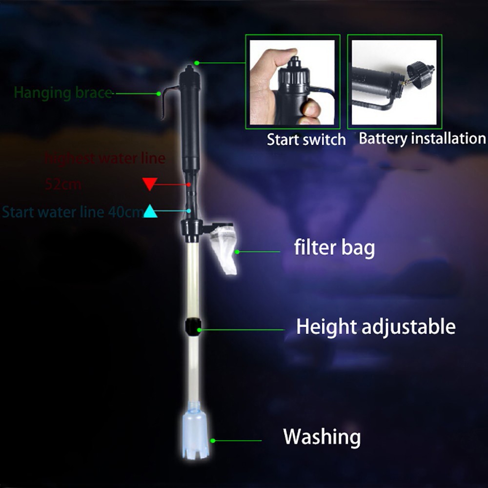 Аквариумный аккумулятор с сифо – обзор и цена Marine Aquarium Vacuum