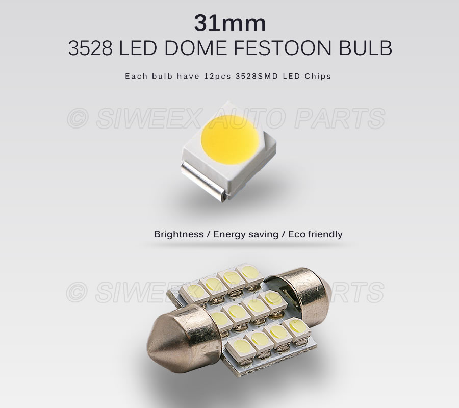 31 мм 3528 1210 SMD 12 светоди – обзор и цена Actinic Blue Led
