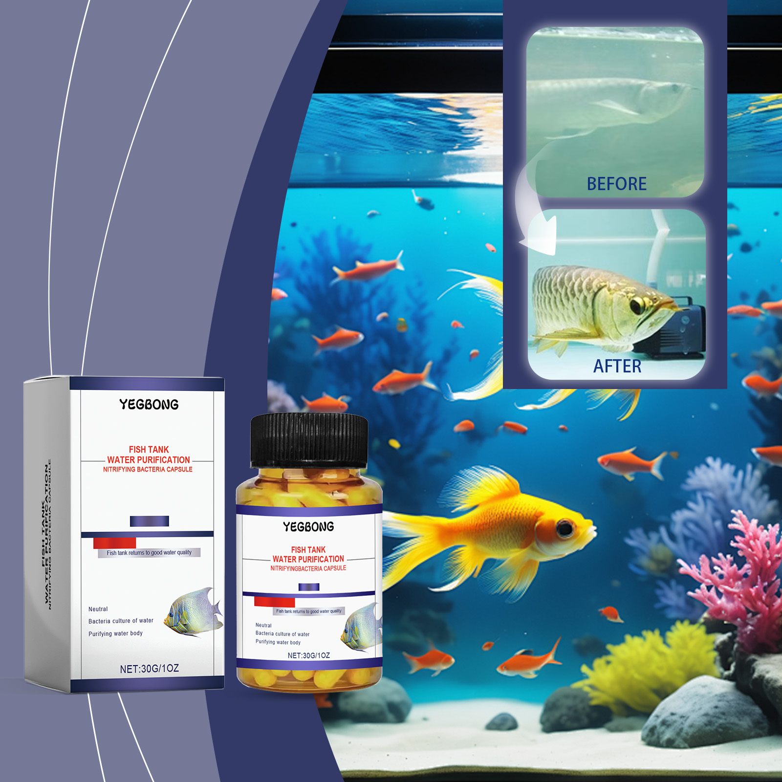 Капсула для очистки воды в акв – обзор и цена Marine Aquarium Bacteria