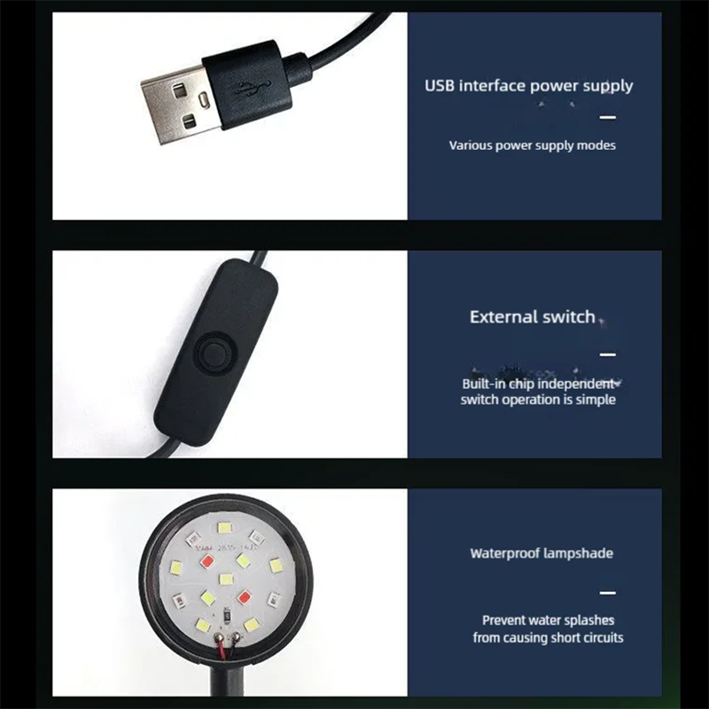 USB LED-лампа для аквариума с  – обзор и цена Aquarium Marine Lights
