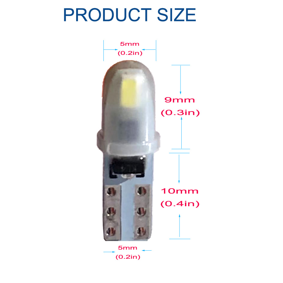10 шт. T5 PC74 B8.5 светодиодн – обзор и цена Actinic Blue Led